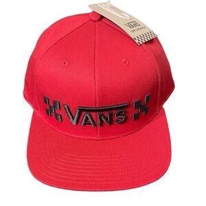 VANS Men’s DROP CHECK SB Chili Pepper Hat 🆕